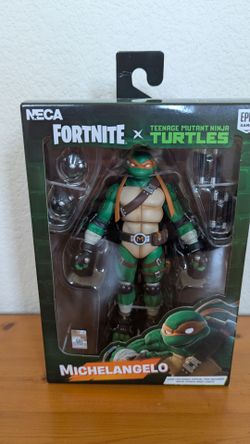 NECA fortnite teenage mutant ninja turtles Michaelangelo figure