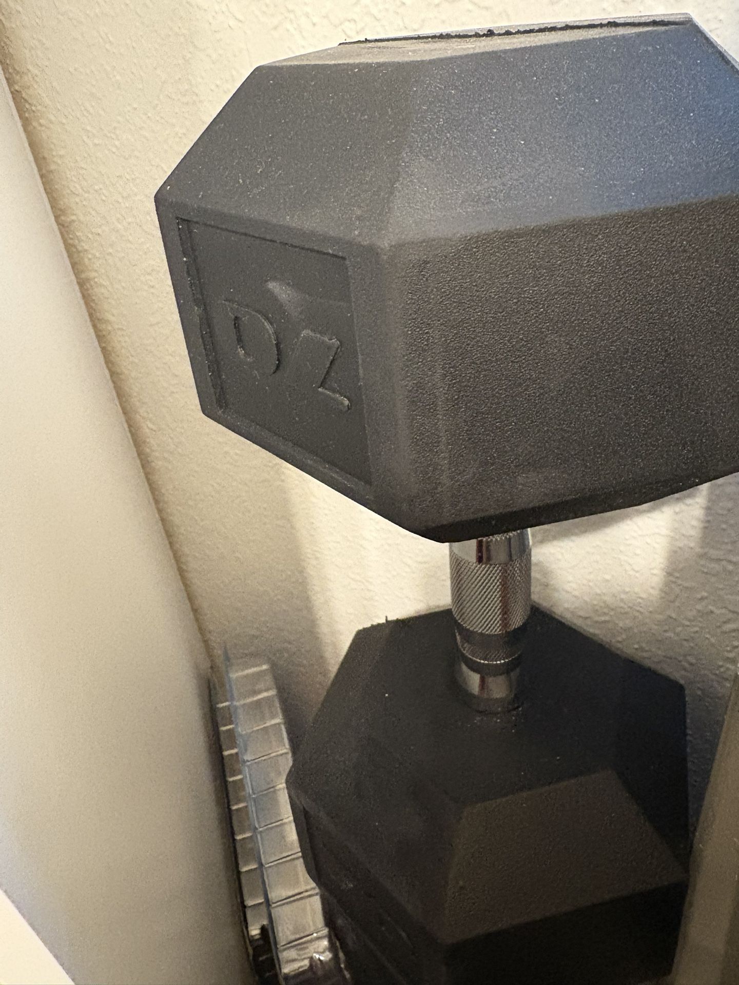 Flat Bench 70 Lb Dumbbell Weigh Lifting Equipment