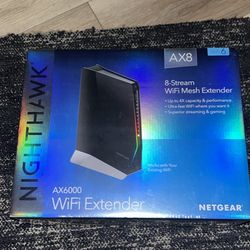 NetGear Nighthawk Ax8 8 Stream Wifi Mesh Extender AX6000