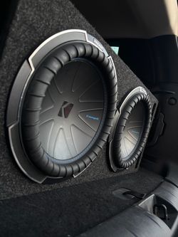 Dual 12" Kicker CompQ Subwoofers  32-35Hz Ported Bo
