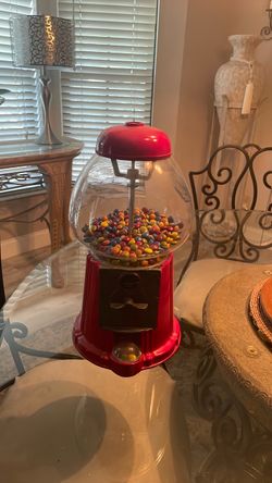 Red Classic Gumball Machine Dispenser