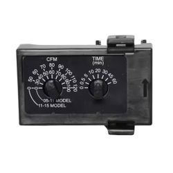 WhisperGreen Select 3-3/4 in. x 1-2/3 in. Multi Speed Time Delay Module in Black