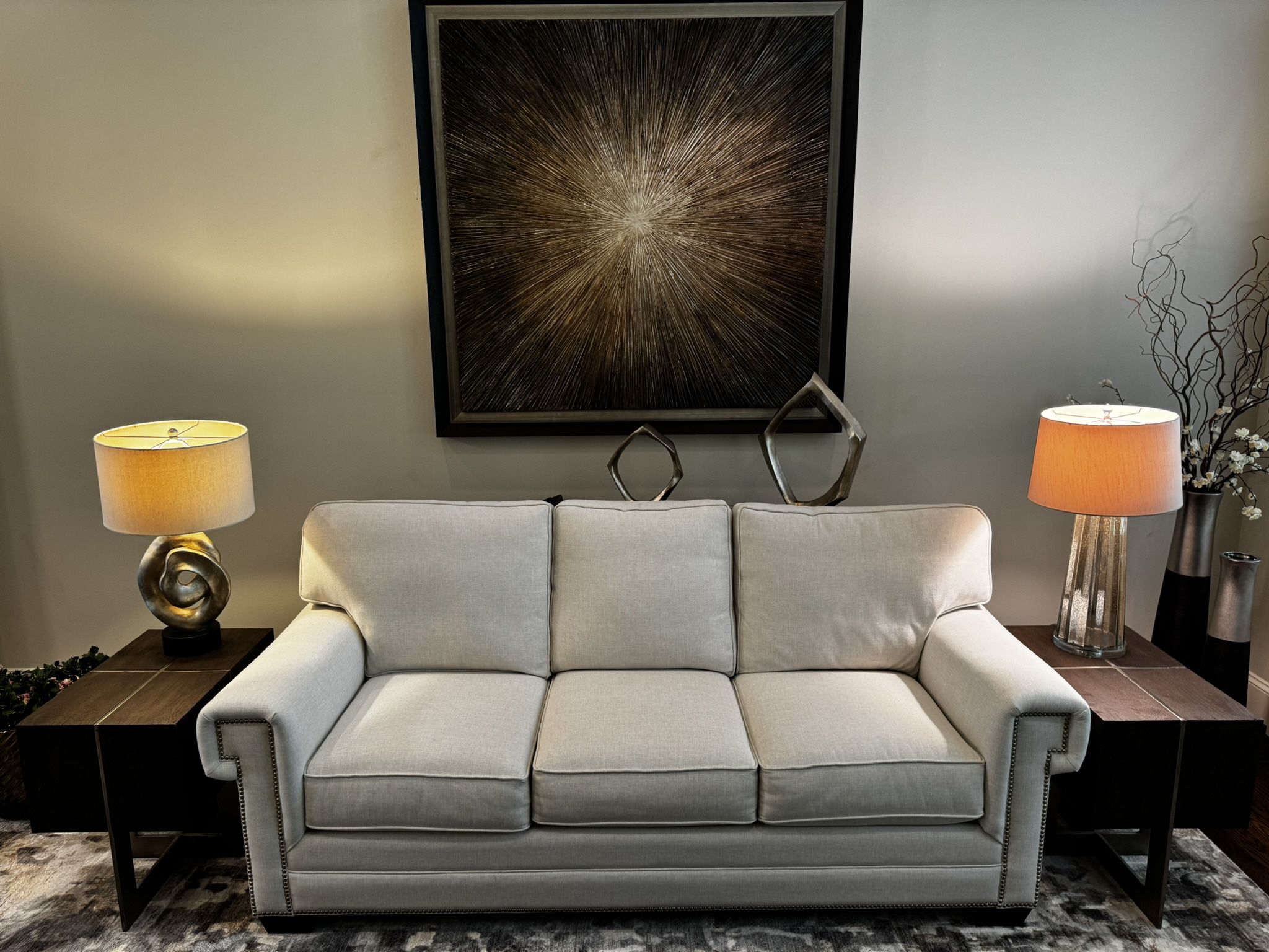 White Bassett Couch