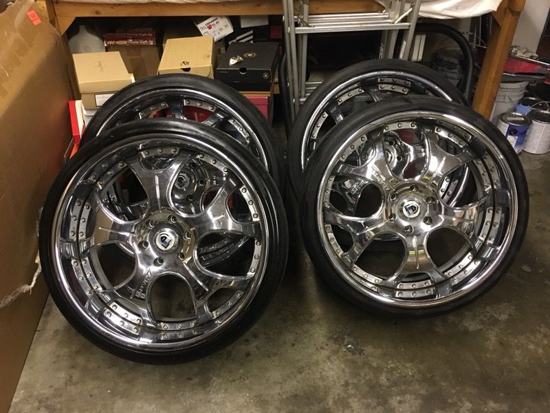 24” Chrome Asanti AF-143 275/30/24 Nitto Invo