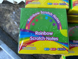 Rainbow scratch notes