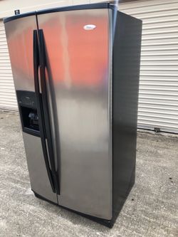 Whirlpool gold stainless steel refrigerator