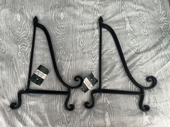 2 Wrought Iron Display Easels