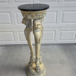 Ornate Luon Head Pedestal Plant Stand