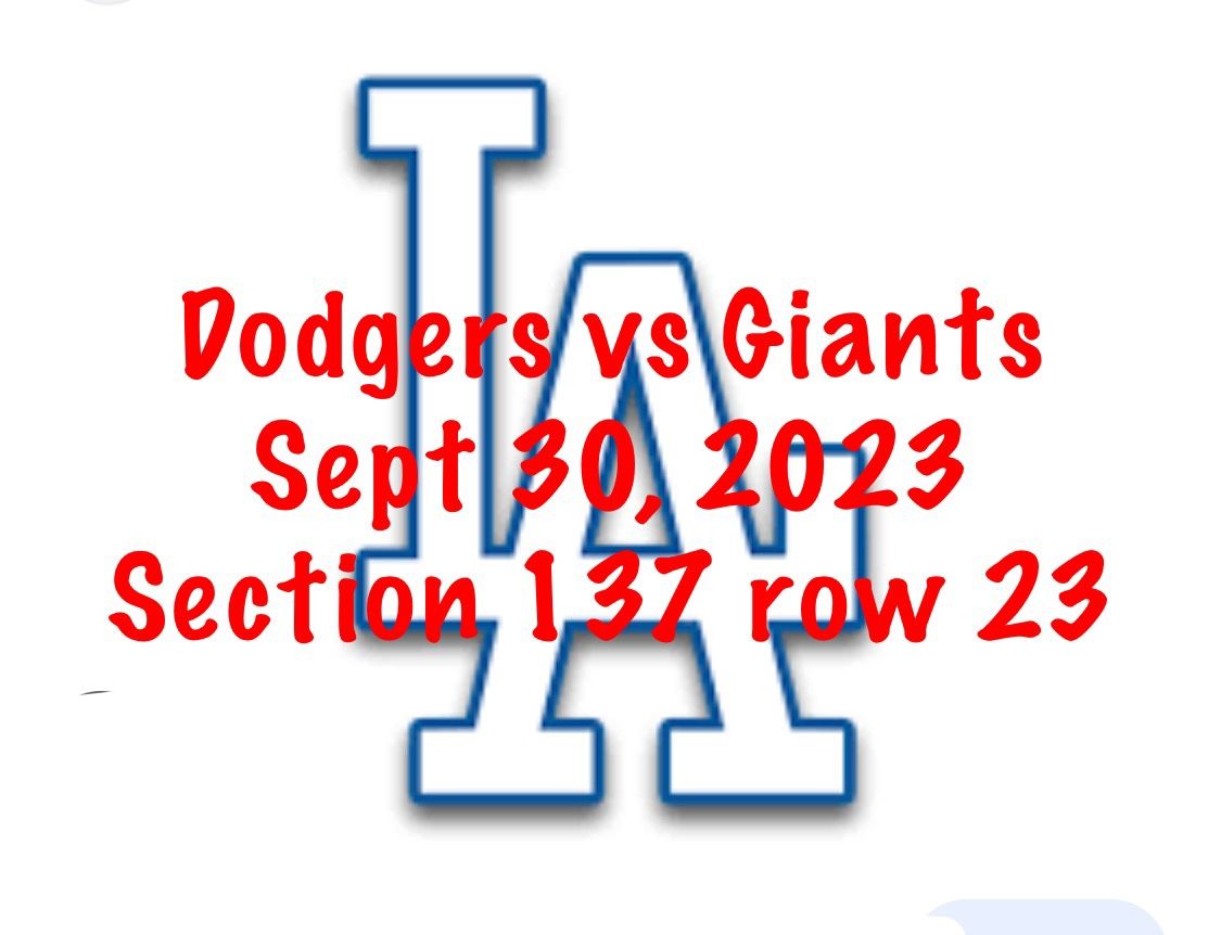 Dodgers Vs Giants