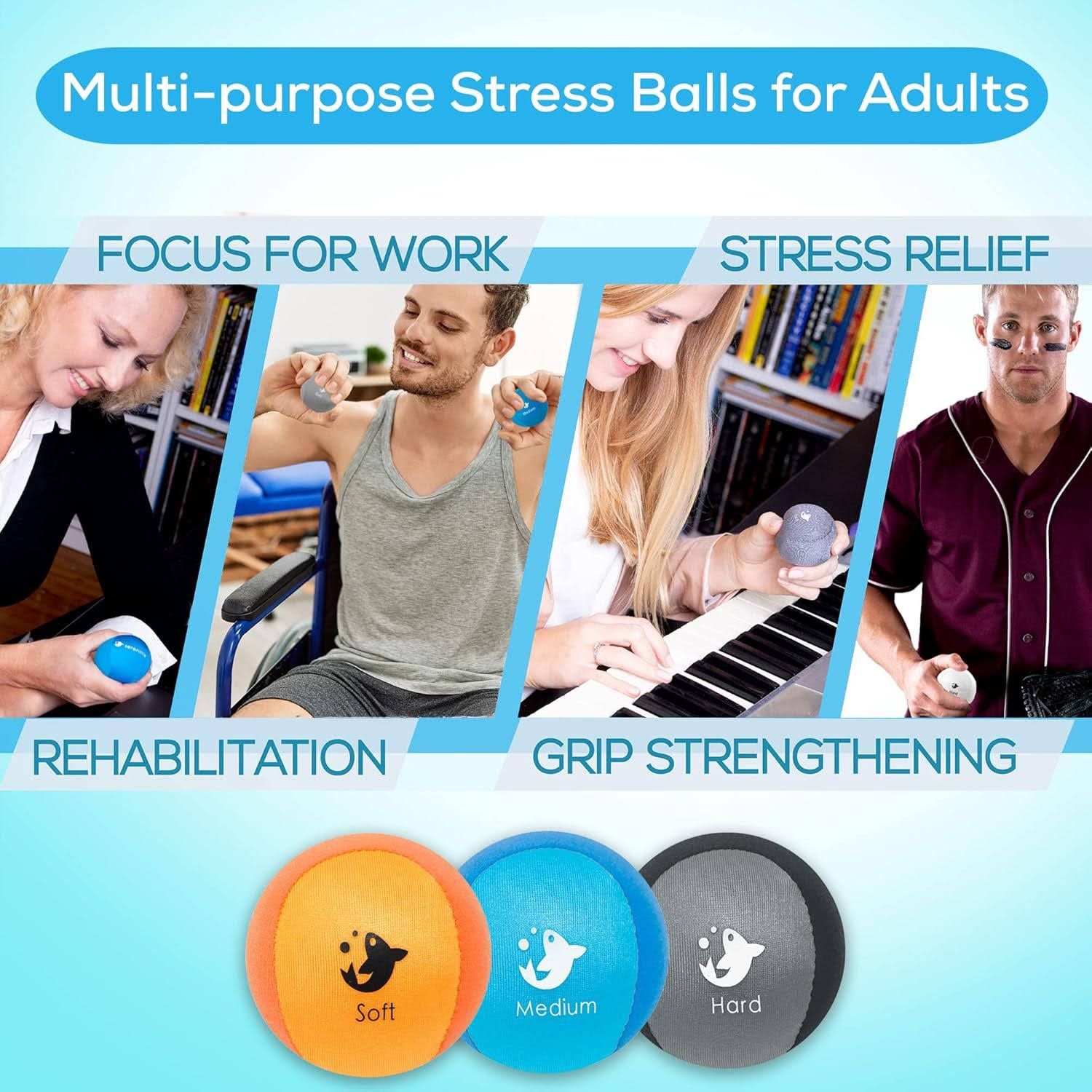 Serenilite Tri-Density Stress Balls for Adults
