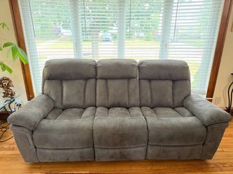 3 Piece Reclining Set - Gunmetal / Gray