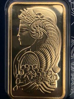 PAMP Suisse 1 Oz .9999 Fine Gold Bar Lady Fortuna Sealed Assay Card