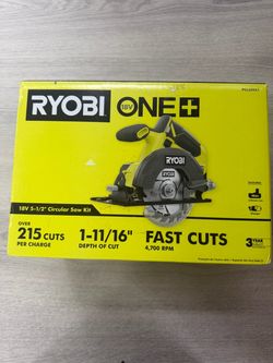 Ryobi ONE+ 18V Cordless 5-1/2 in. Circular Saw Kit with 4.0 Ah Battery and Charger