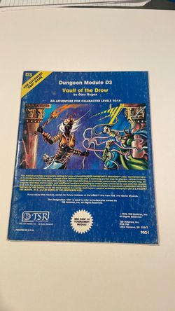 AD&D Dungeon Module D3 Vault of the Drow