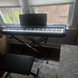Yamaha P115 Piano, stand and chair, 88 Weighted Keys