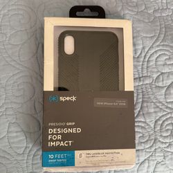 Speck Presidio Grip Case for iPhone XS Max - Black - New