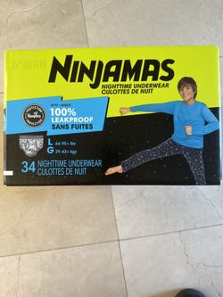 Ninjamas Nighttime Underwear Size L