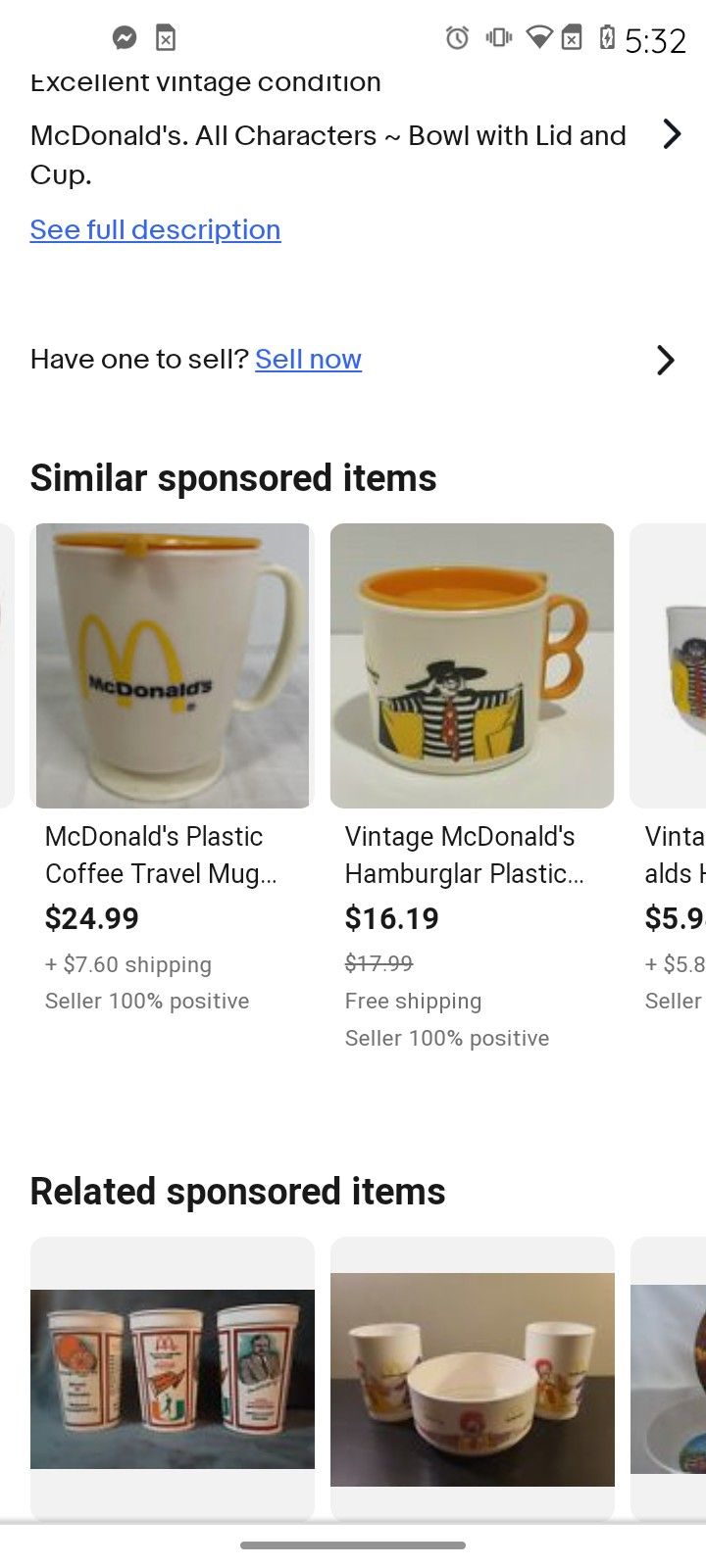 McDonald's Travel Mug 