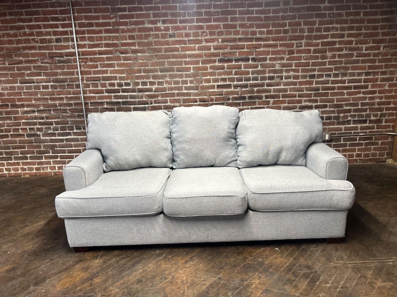 Delivery Available RC Willey blue gray sofa couch