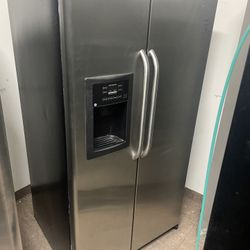 Stainless Steel GE Side by Side Refrigerator 