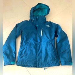 The North Face Blue Waterproof Ski Snowboard Hood Winter Jacket Coat Women S