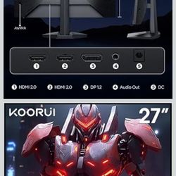 27" Inch Gaming Monitor HDR10 