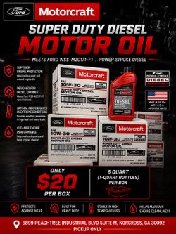 Motorcraft 10W-30 Super Duty Diesel Motor Oil – Ford Power Stroke Performance