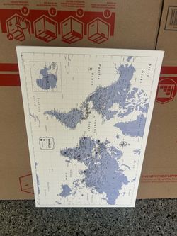 World Map purple