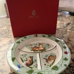 Child’s Porcelain Divided Plate And Cup Set