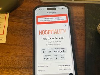 🇨🇦 Canada vs. South Africa – FIFA World Cup 2026 Round of 32 | SoFi Stadium | VIP Hospitality | Row 3 | Parking Included