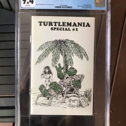 Turtlemania Special #1 (1986) CGC 9.4 — White Pgs; Kevin Eastman & Peter Laird