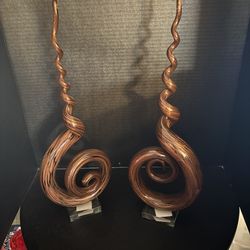 Murano Style Art Glass Sculptures 