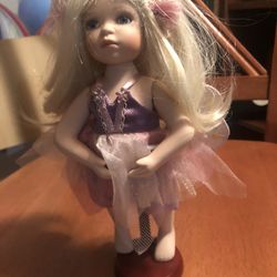 Faerie Doll With Stand Ceramic