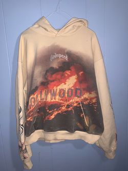 Godspeed Hollywood burning sign hoodie