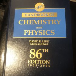 CRC Handbook of Chemistry and Physics, 86th Edition 2005-2006 by Divid R. Lide
