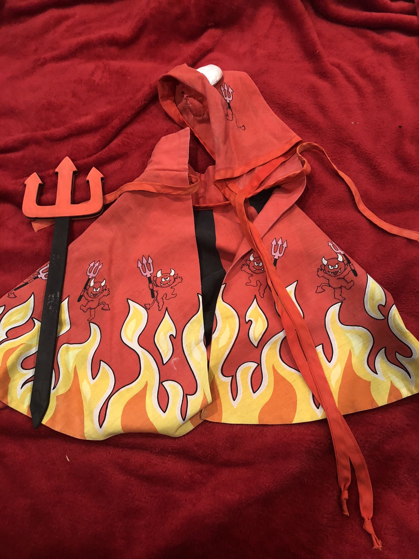 Toddler devil costume for Halloween