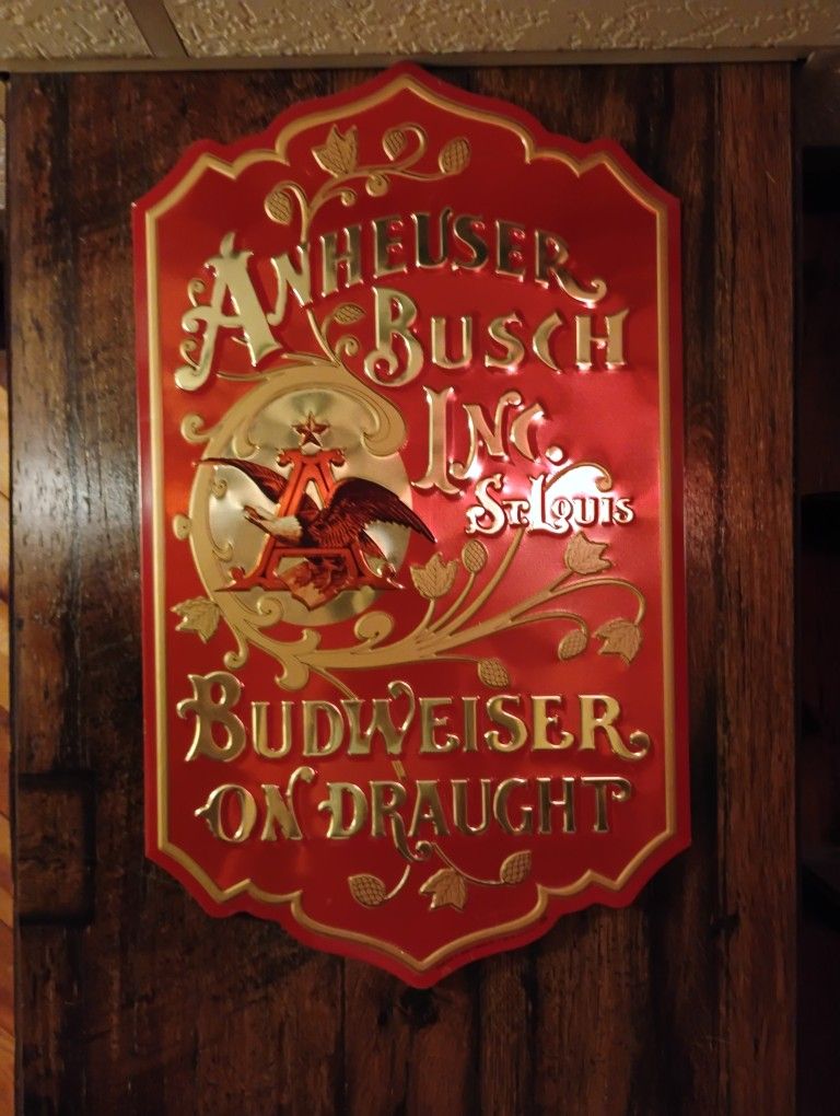 Anheuser-Busch Bar Plaque