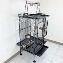New $155 Large 68” Parrot Bird Cage for Parakeets Cockatiel Chinchilla Conure Cockatoo Lovebird Parakeet 