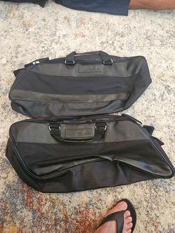 Harley Davidson Black 25x10x5 Inch Bag Tote Polyester Lining 2 Strap Carry