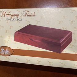 Mahogany Finish Jewelry Box