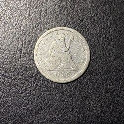 1856 Seated Liberty Quarter