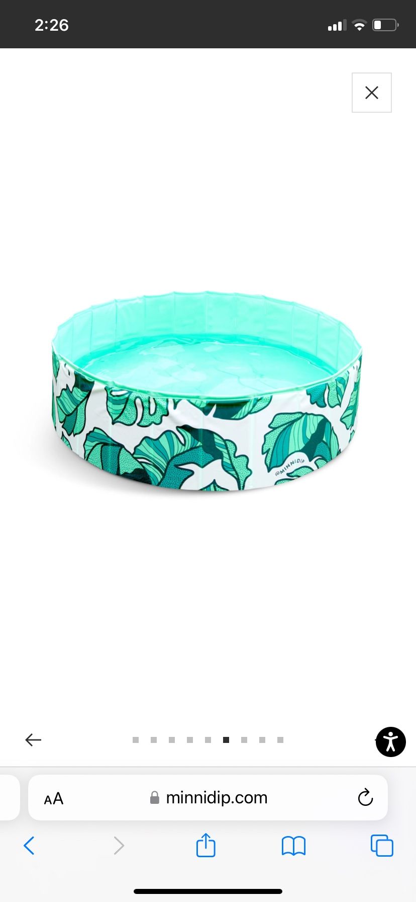 Minnidip Pool — THE THAT'S BANANA(LEAVE)S PUP DIP™ DOG POOL