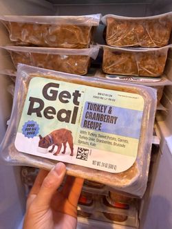 Premium Fresh Frozen Dog Food – Get Real Turkey & Cranberry – 6 lbs 🐾