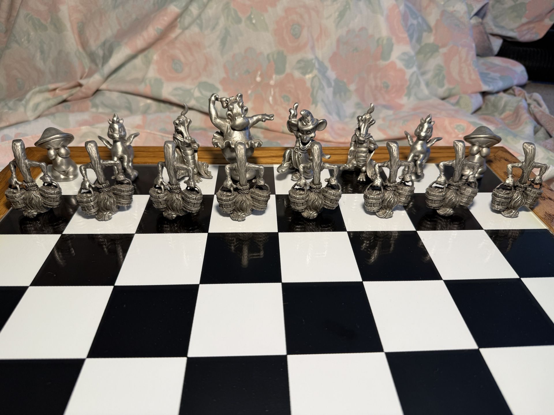 Disney Fantasia Limited Edition Chess Set β #511/1500 β Pewter Pieces + COA