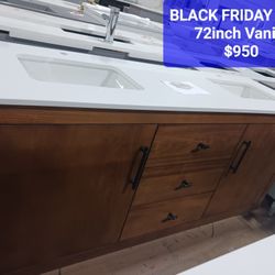 BLACK FRIDAY SALE! 72inch Bathroom Vanity $950 REG. PRICE $1,250