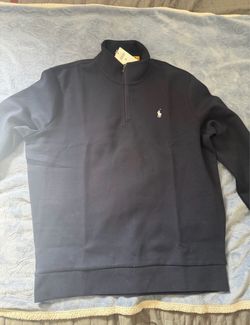 Polo by Ralph Lauren Men's Navy Quarter-Zip Sweatshirt XL Navy
