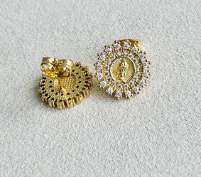 Virgin Mary earrings 