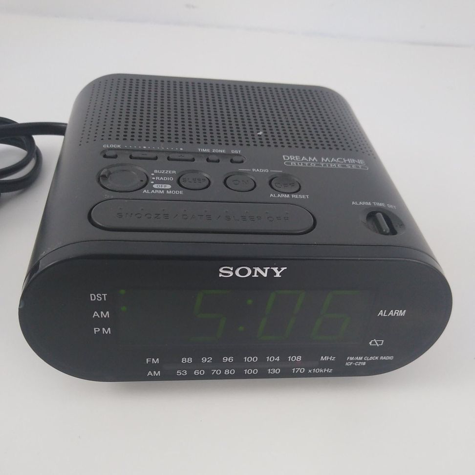 Sony Dream Machine ICF-C218 Clock Radio EUC Black