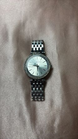 MK silver watch