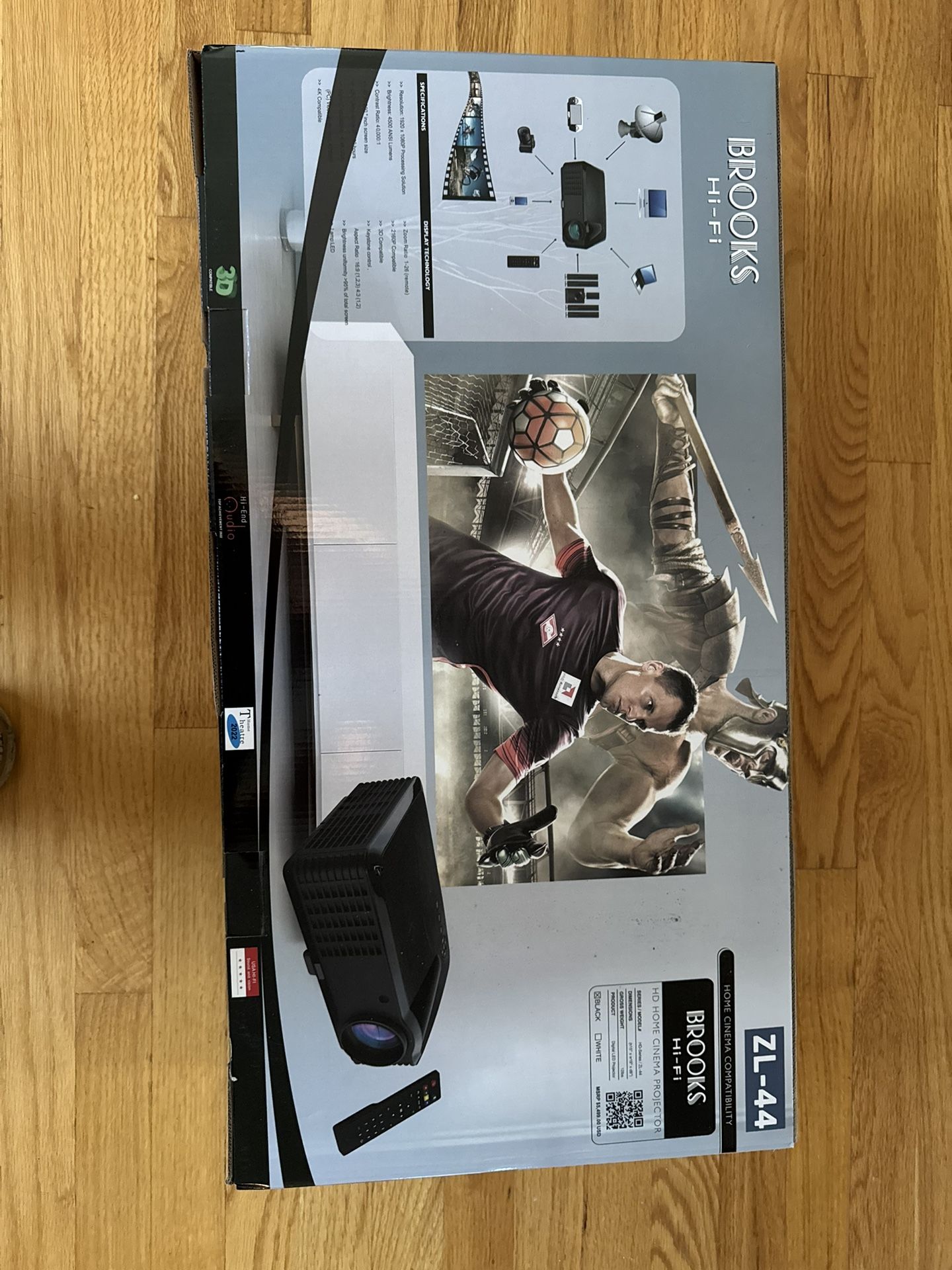 Brooks HI-FI 4K LED Projector